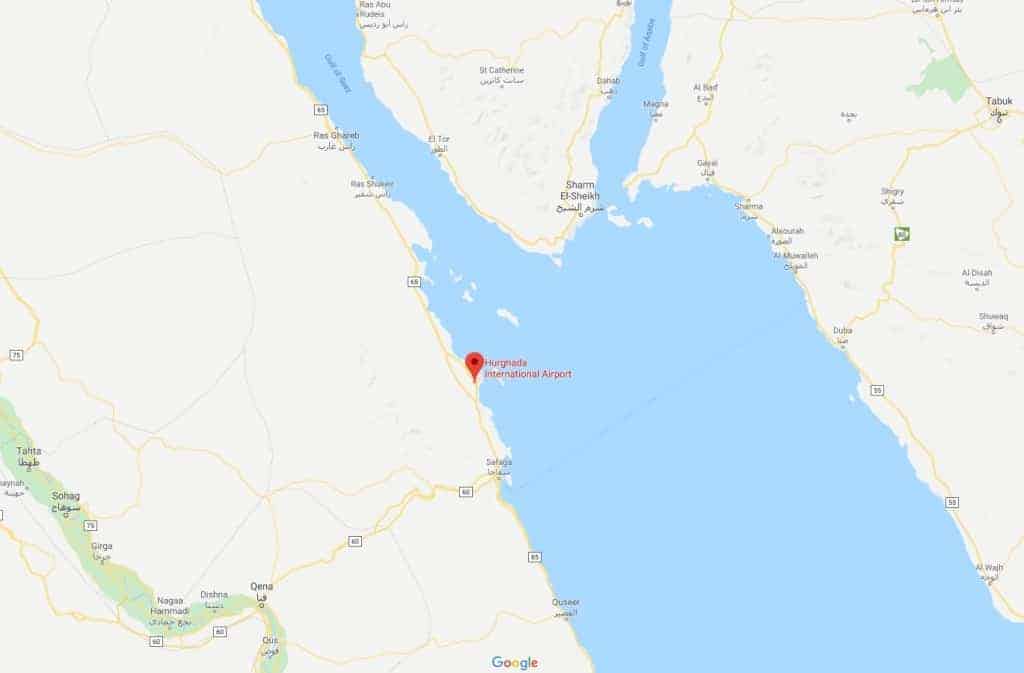 Hurghada International Airport Map