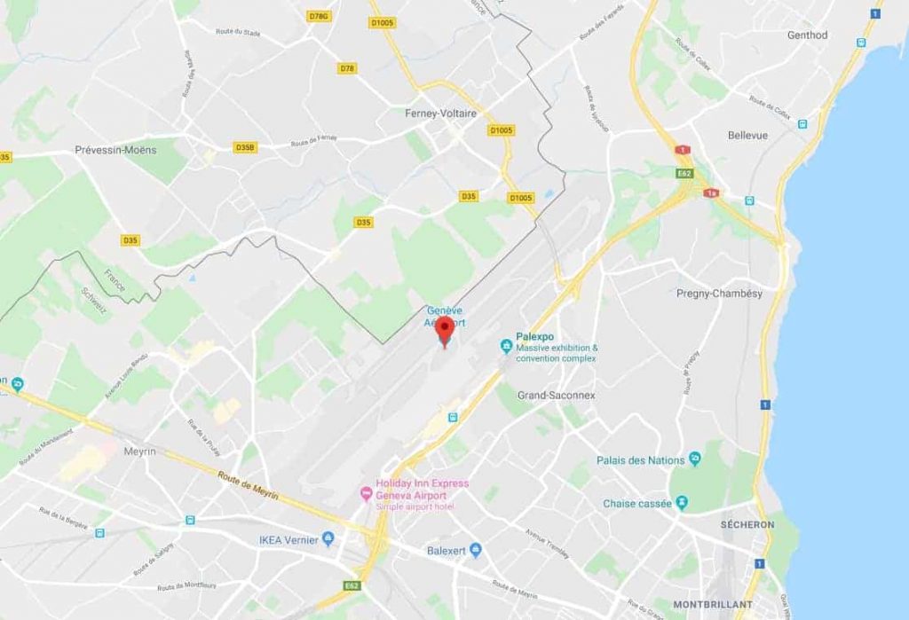 Geneva Airport Map