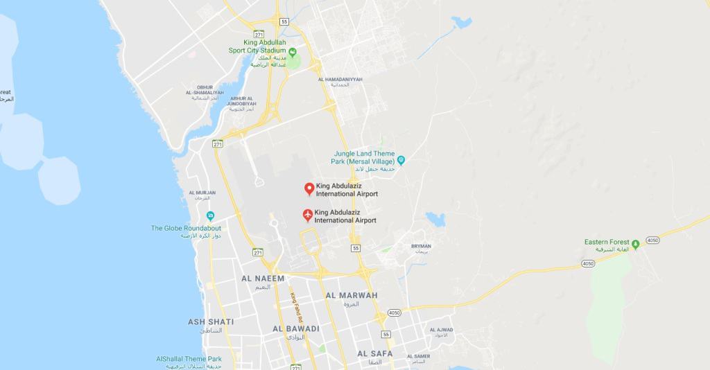 Jeddah Airport Map