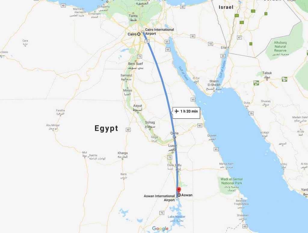 Cairo to Aswan Map0