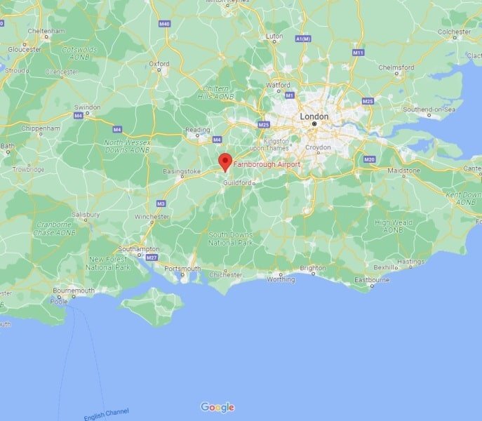 Farnborough Airport Map