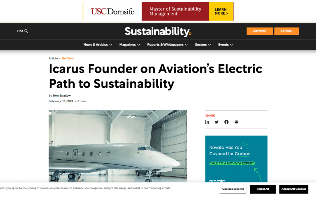 Icarus Founder on Aviation’s Electric Path to Sustainability