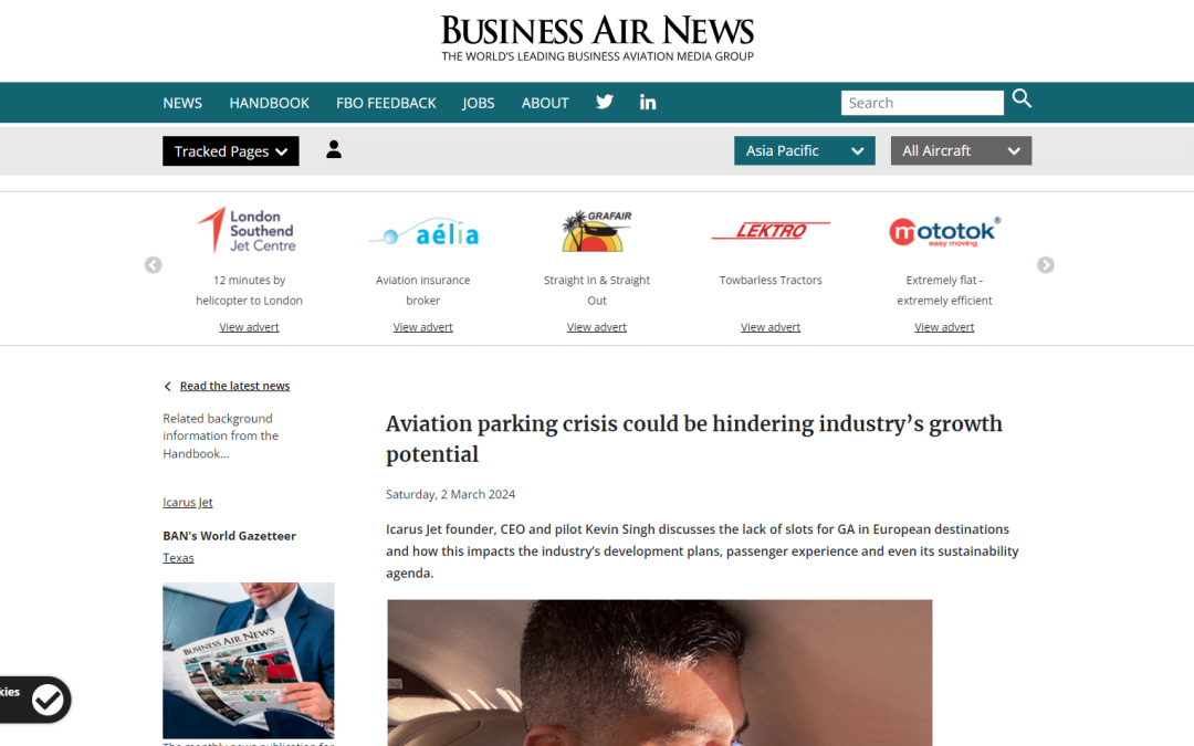 Aviation parking crisis could be hindering industry’s growth potential