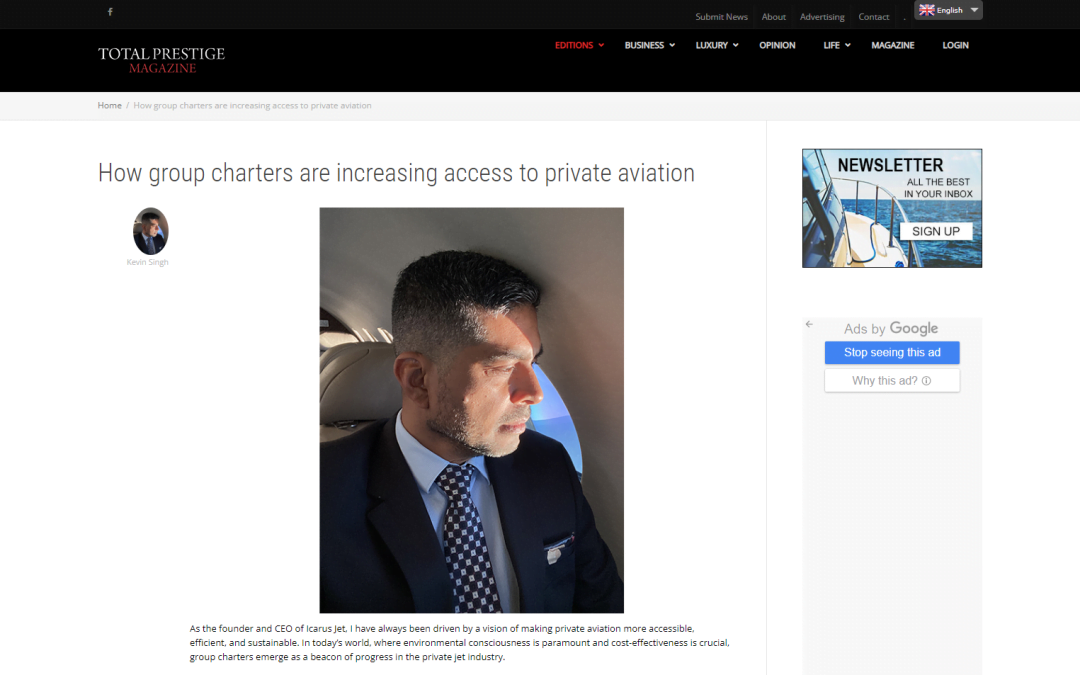 How group charters are increasing access to private aviation