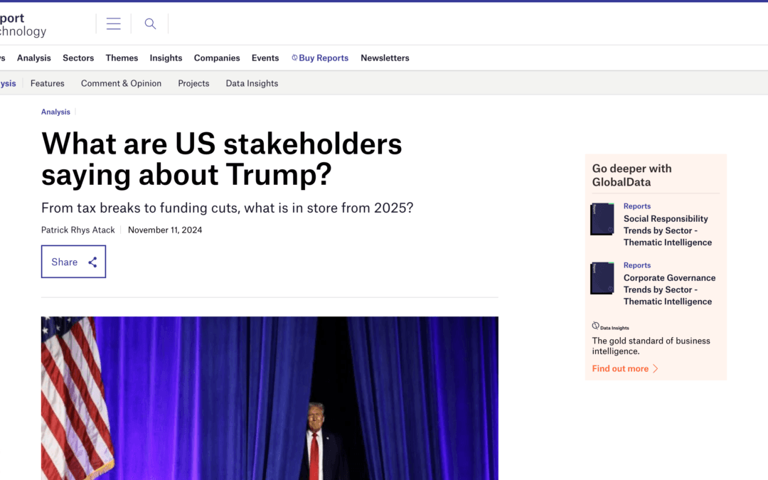 What are US stakeholders saying about Trump?