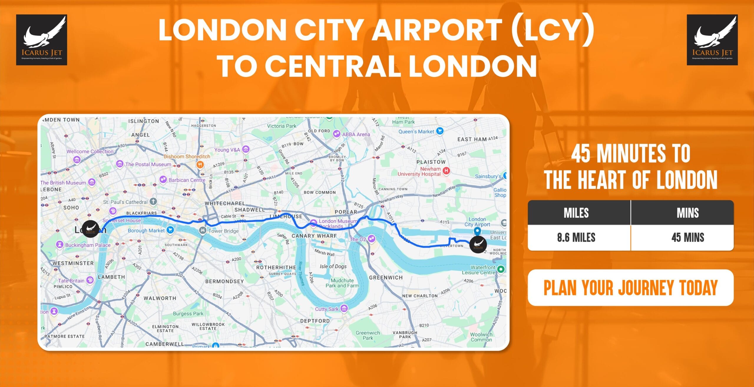 flying a private jet into London City Airport