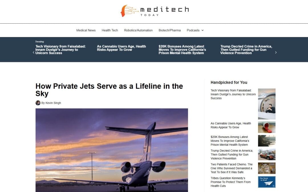 How Private Jets Serve as a Lifeline in the Sky
