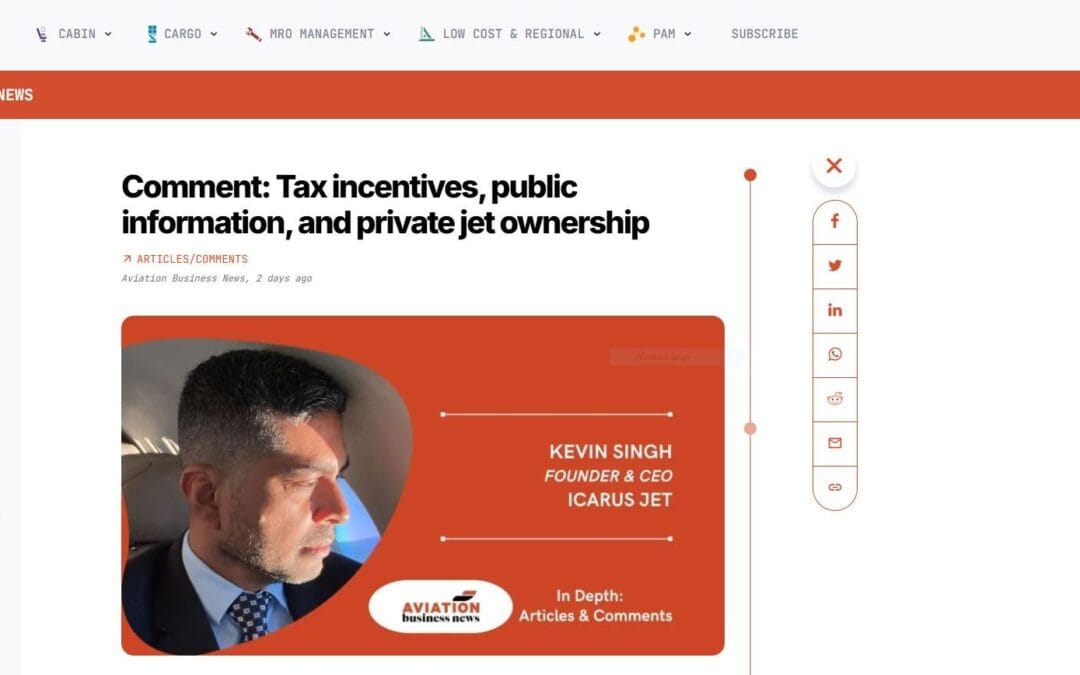 Comment: Tax incentives, public information, and private jet ownership