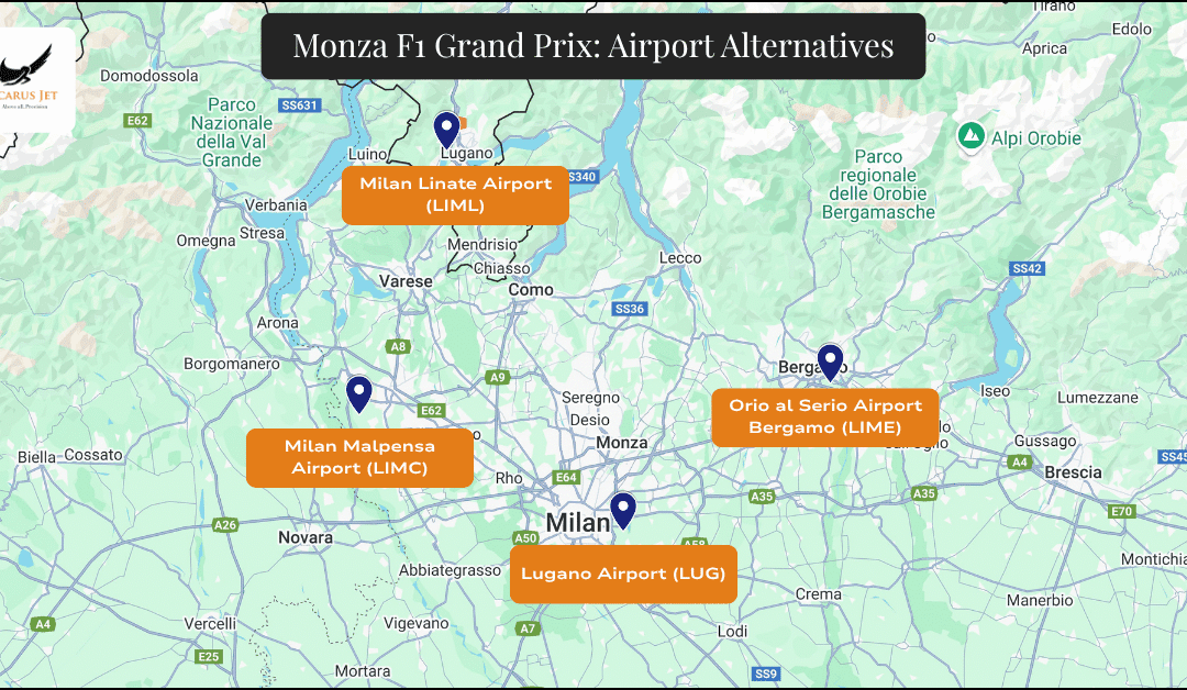 Monza F1 Grand Prix: Airport Alternatives and Planning for Private Jet Crews