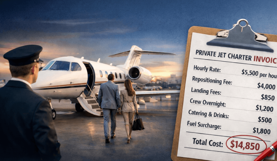 How Private Jet Pricing Works: Hourly Rates, Positioning, and Fees Explained