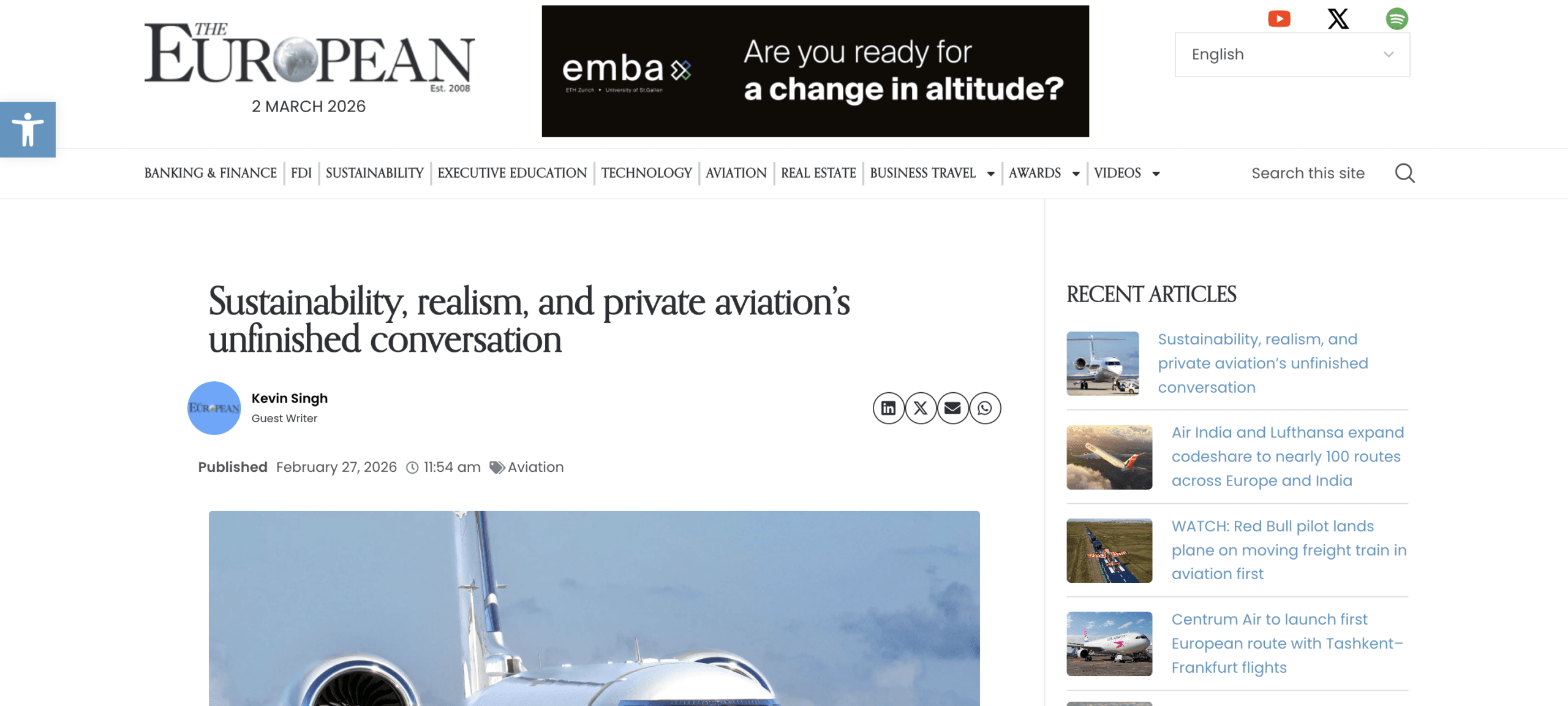Sustainability, realism, and private aviation’s unfinished conversation