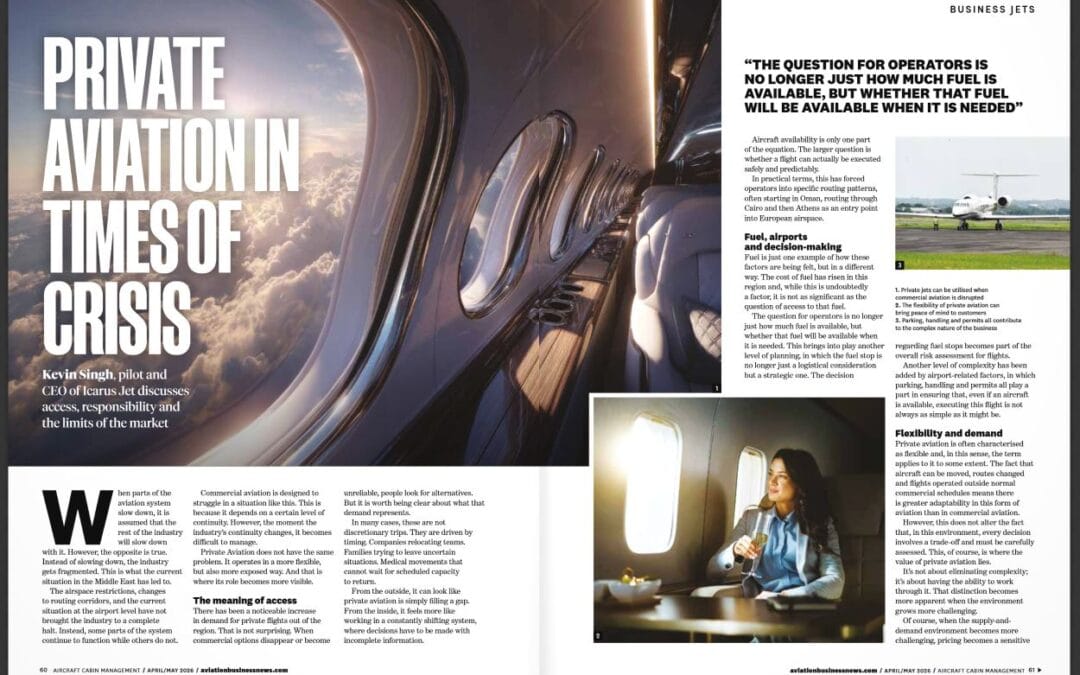 PRIVATE AVIATION IN TIMES OF CRISIS