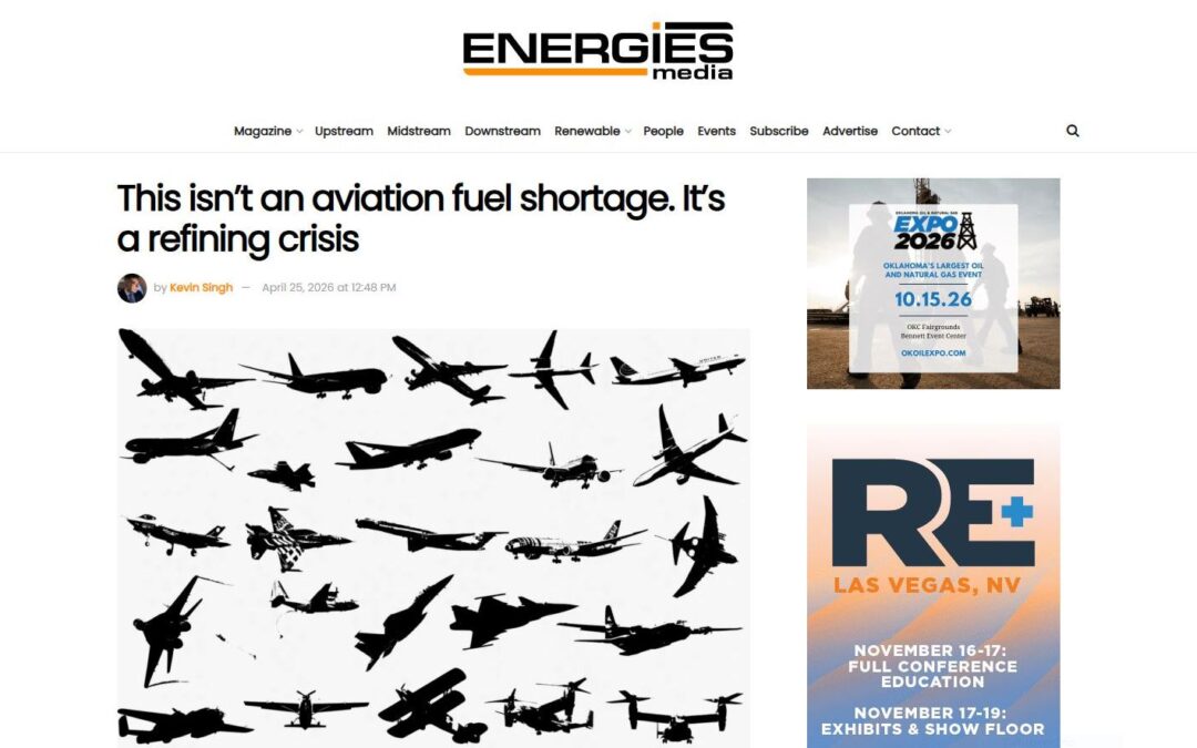 This isn’t an aviation fuel shortage. It’s a refining capacity crisis.