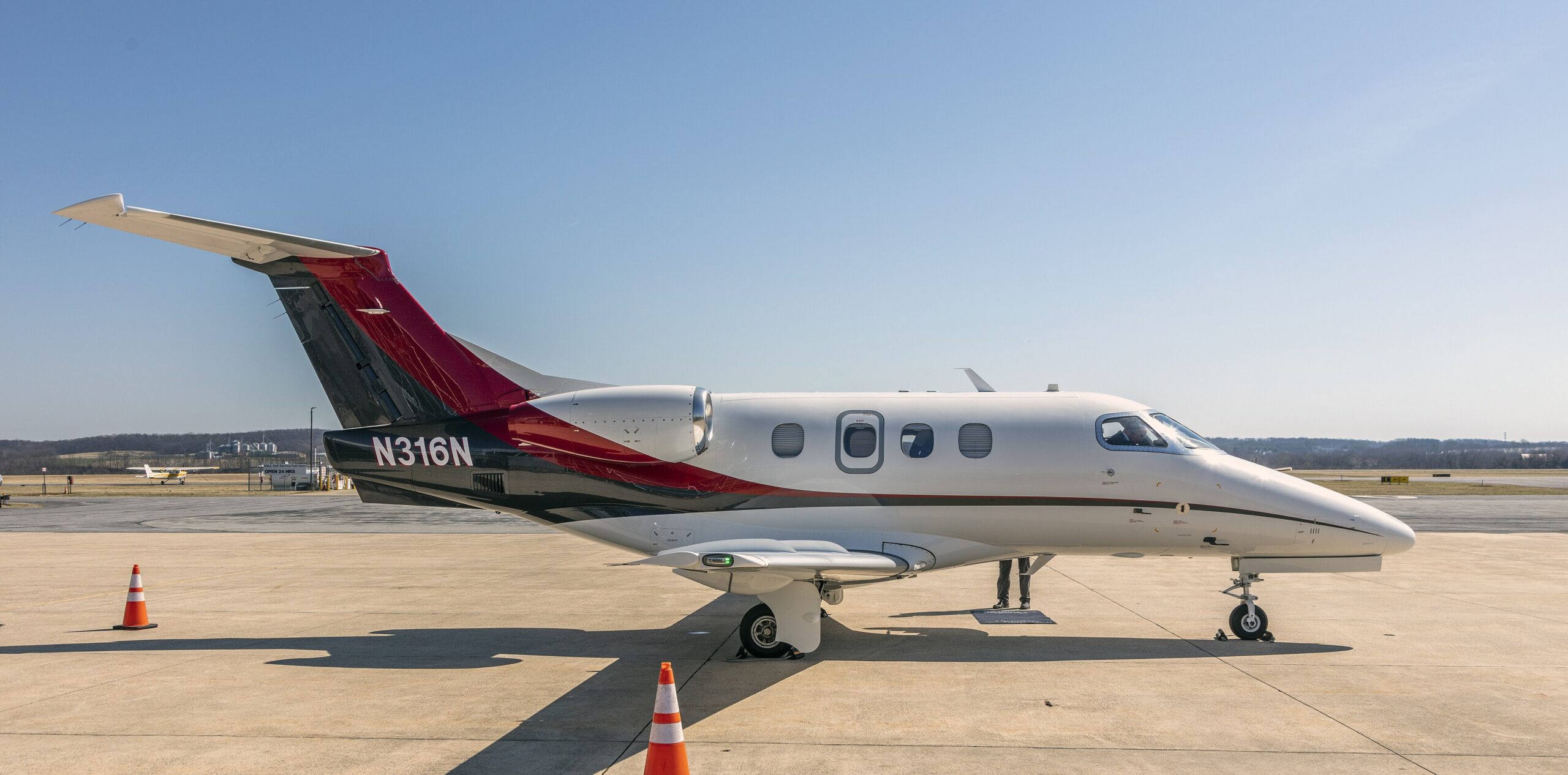 Light jet on the ramp