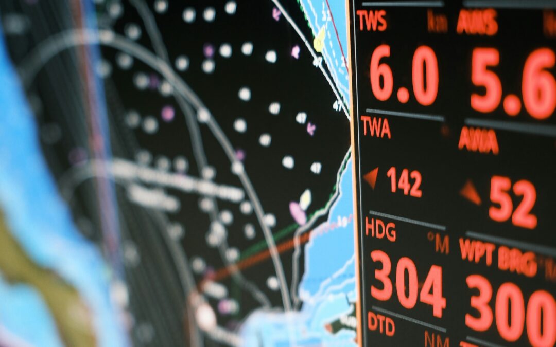 Flight tracking display on the Icarus Jet operations desk